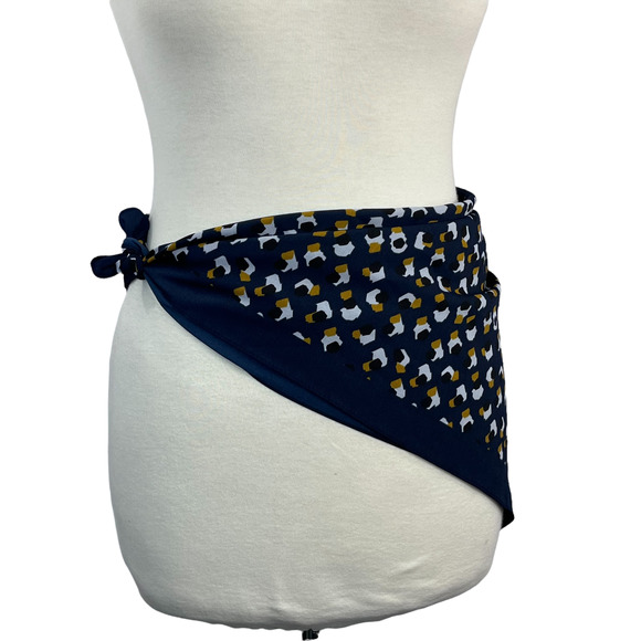 World Market Blue Animal Print Scarf - Picture 6 of 9